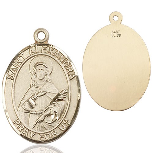 St. Alexandra Medal - 14K Solid Gold