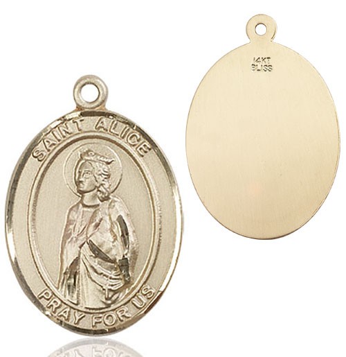 St. Alice Medal - 14K Solid Gold