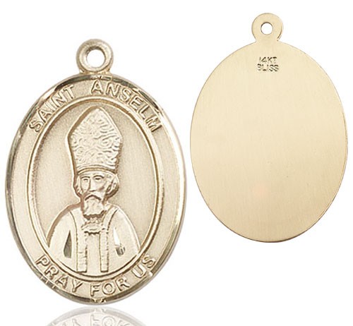 St. Anselm of Canterbury Medal - 14K Solid Gold