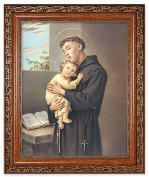 St. Anthony 8x10 Framed Print Under Glass - #161 Frame