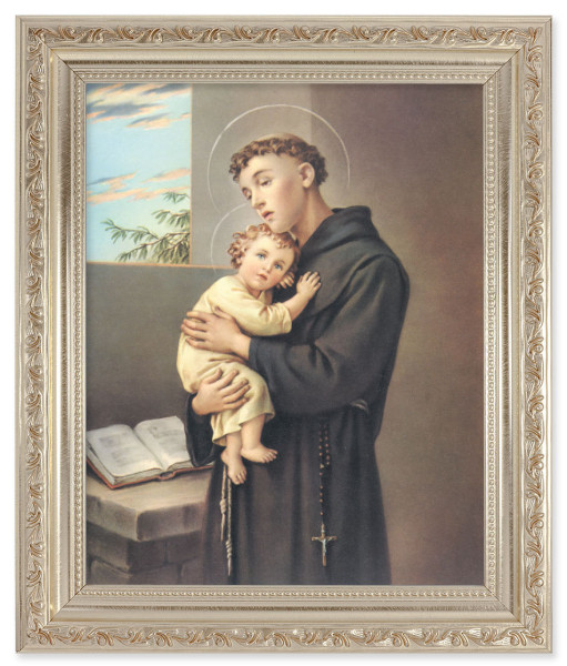 St. Anthony 8x10 Framed Print Under Glass - #164 Frame