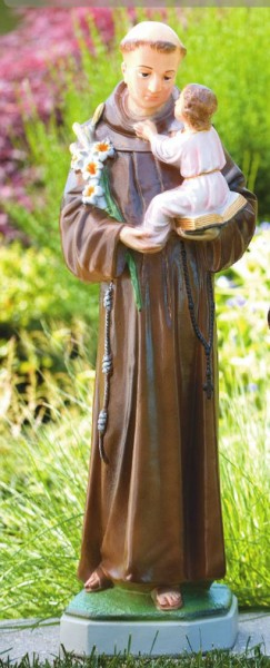 St. Anthony Statue 31 Inches - Detailed Color Finish