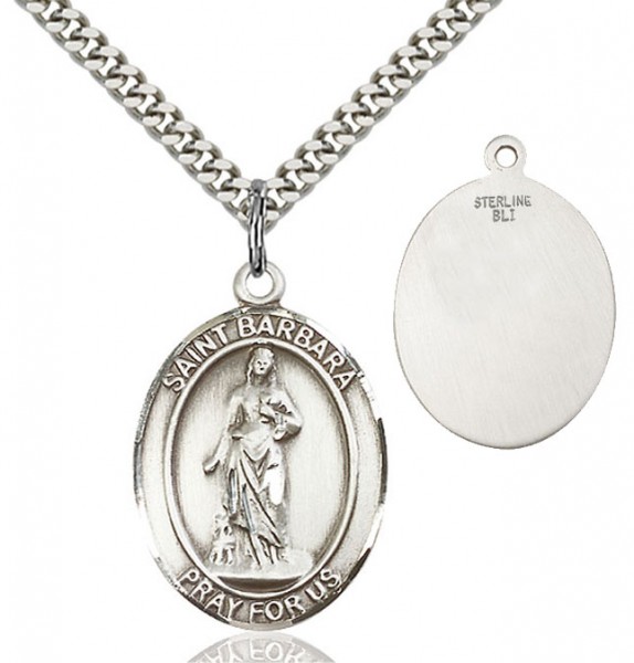 St. Barbara Medal - Sterling Silver