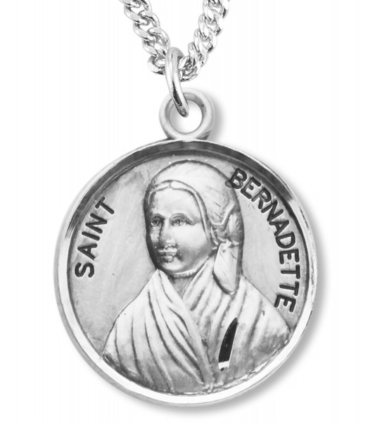 St. Bernadette Medal - Sterling Silver