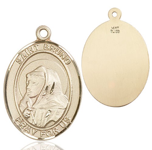St. Bruno Medal - 14K Solid Gold