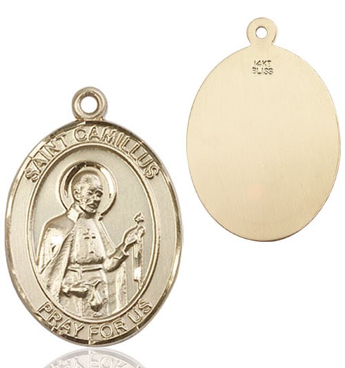 St. Camillus of Lellis Medal - 14K Solid Gold