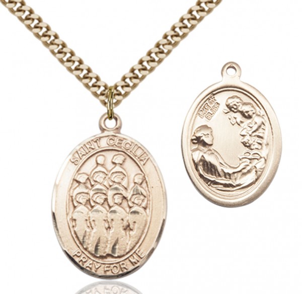 St. Cecilia Choir Medal - 14KT Gold Filled