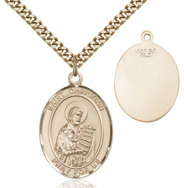 St. Christian Demosthenes Medal - 14KT Gold Filled