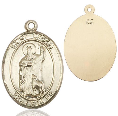 St. Drogo Medal - 14K Solid Gold