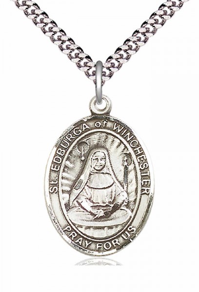 St. Edburga of Winchester Medal - Pewter