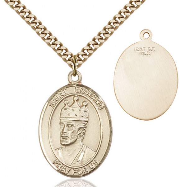 St. Edward the Confessor Medal - 14KT Gold Filled