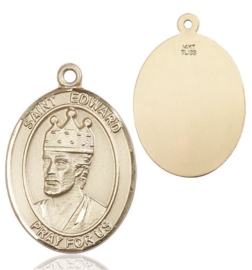 St. Edward the Confessor Medal - 14K Solid Gold
