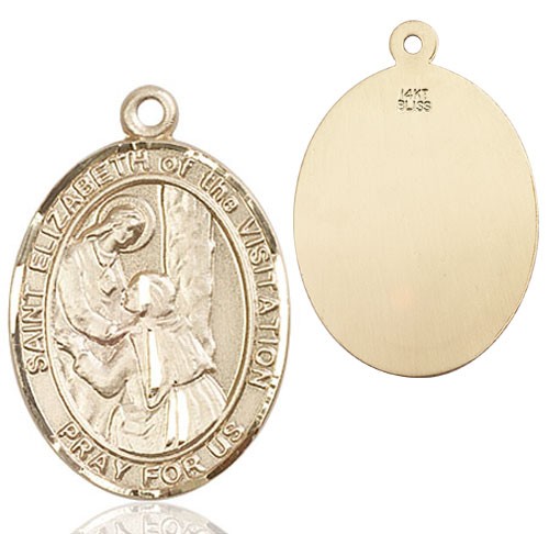 St. Elizabeth of the Visitation Medal - 14K Solid Gold
