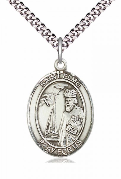 Oval Saint Elmo Medal - Pewter