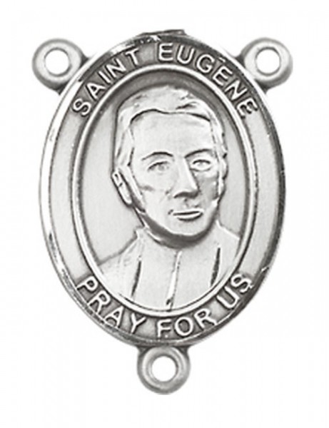 St. Eugene De Mazenod Rosary Centerpiece Sterling Silver or Pewter - Sterling Silver