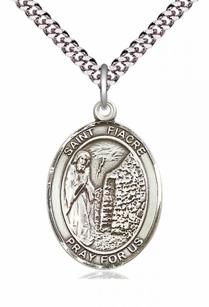 St. Fiacre Medal - Pewter