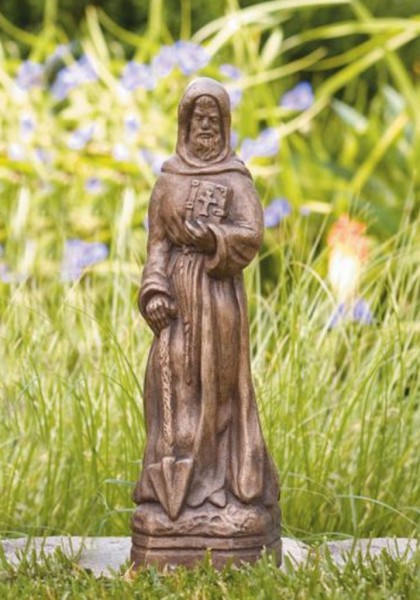 St. Fiacre Garden Statue - Classic Iron Finish
