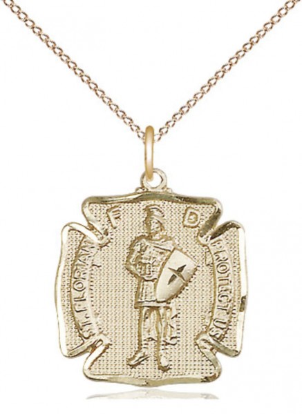 St. Florian Medal - 14KT Gold Filled
