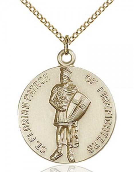 St. Florian Medal - 14KT Gold Filled
