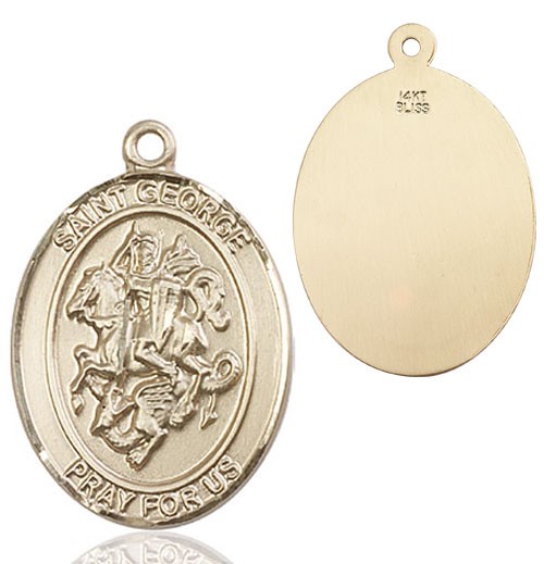 St. George Medal - 14K Solid Gold