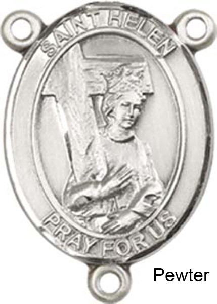 St. Helen Rosary Centerpiece Sterling Silver or Pewter - Pewter