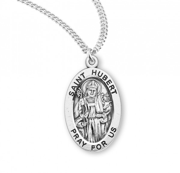 St. Hubert Oval Medal - Sterling Silver