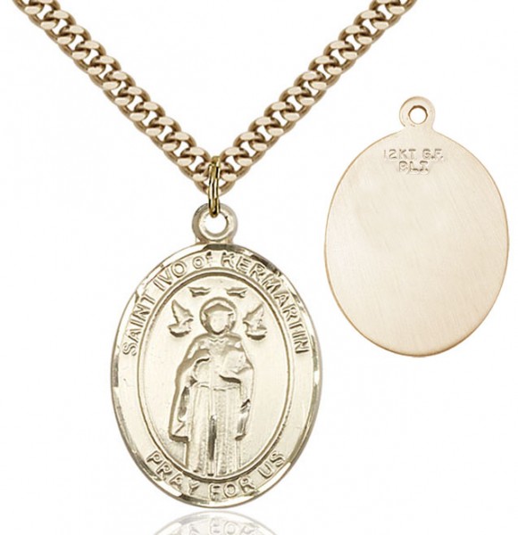 St. Ivo of Kermartin Medal - 14KT Gold Filled