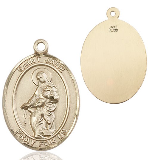 St. Jane of Valois Medal - 14K Solid Gold