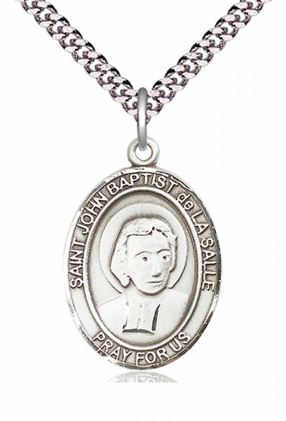 St. John Baptist de La Salle Medal - Pewter