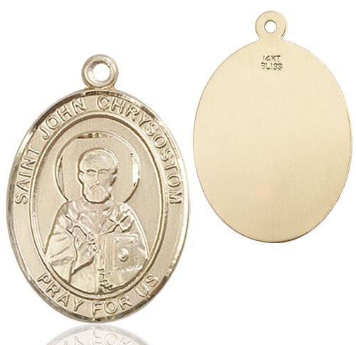 St. John Chrysostom Medal - 14K Solid Gold