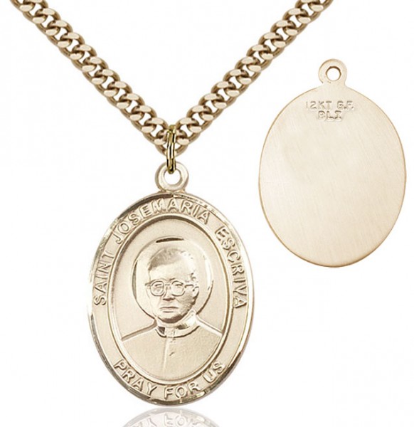 St. Josemaria Escriva Medal - 14KT Gold Filled