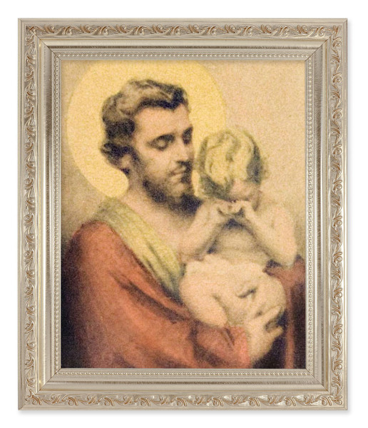 St. Joseph with Crying Jesus 8x10 Framed Print Under Glass - #164 Frame