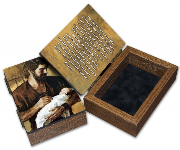 St. Joseph Keepsake Box - Brown