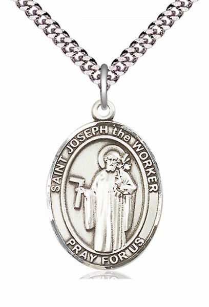 St. Joseph The Worker Medal - Pewter