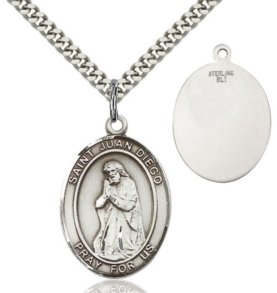 St. Juan Diego Medal - Sterling Silver
