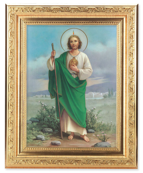 St. Jude 6x8 Print Under Glass - #162 Frame