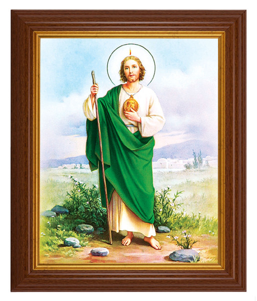 St. Jude 8x10 Textured Artboard Dark Walnut Frame - #112 Frame