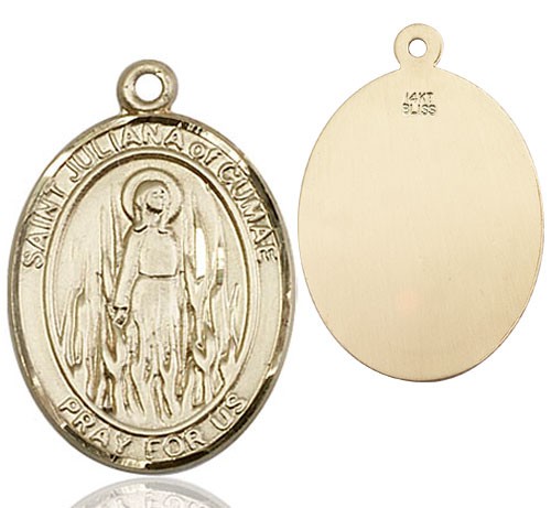 St. Juliana of Cumae Medal - 14K Solid Gold