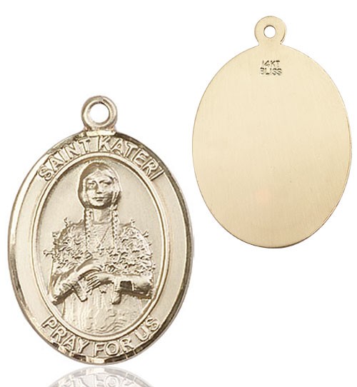 St. Kateri Medal - 14K Solid Gold
