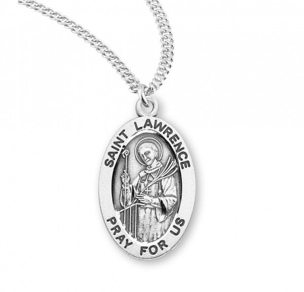 St. Lawrence Oval Medal - Sterling Silver