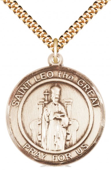 St. Leo the Great Necklace - Gold Filled