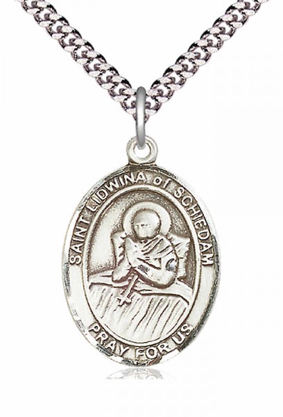 St. Lidwina of Schiedam Medal - Pewter