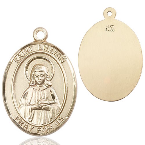 St. Lillian Medal - 14K Solid Gold