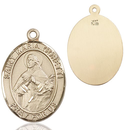 St. Maria Goretti Medal - 14K Solid Gold