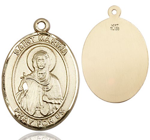 St. Marina Medal - 14K Solid Gold
