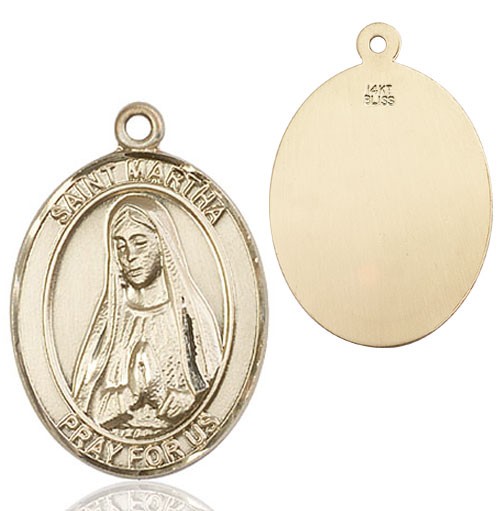 St. Martha Medal - 14K Solid Gold