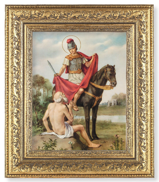 St. Martin of Tours 8x10 Framed Print Under Glass - #115 Frame
