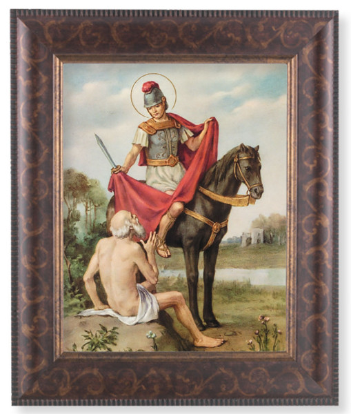 St. Martin of Tours 8x10 Framed Print Under Glass - #124 Frame