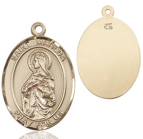 St. Matilda Medal - 14K Solid Gold