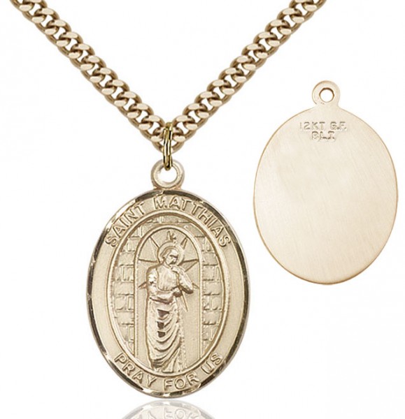 St. Matthias the Apostle Patron Saint Medal - 14KT Gold Filled